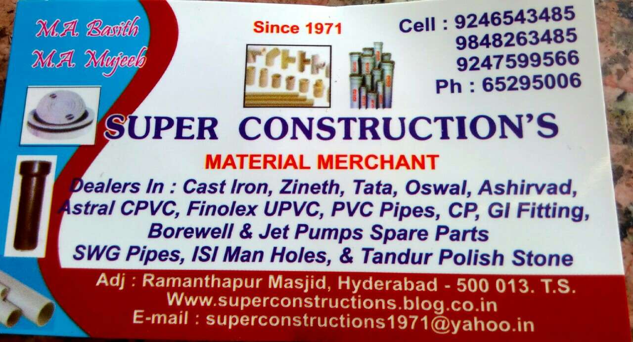 Super Constructions Material Merchant