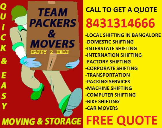 Team Packers And Movers Bangalore