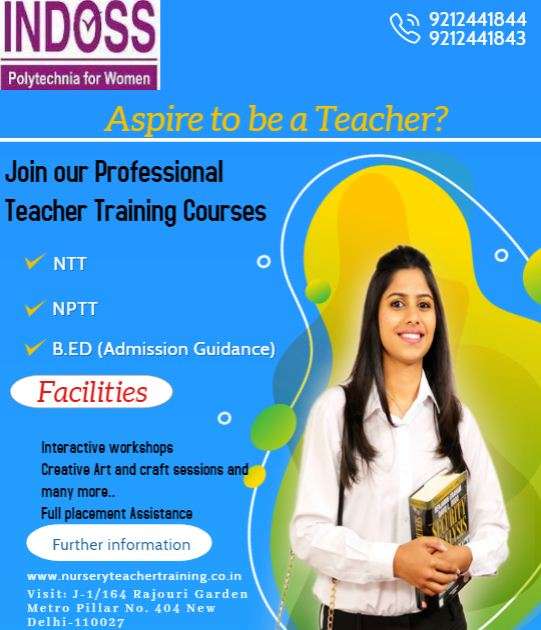 Nursery Teacher Training Institute In Rajouri Garden