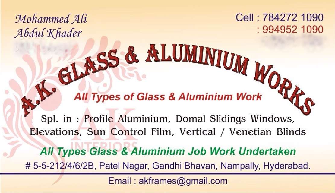 A.k Glass & Aluminium Works