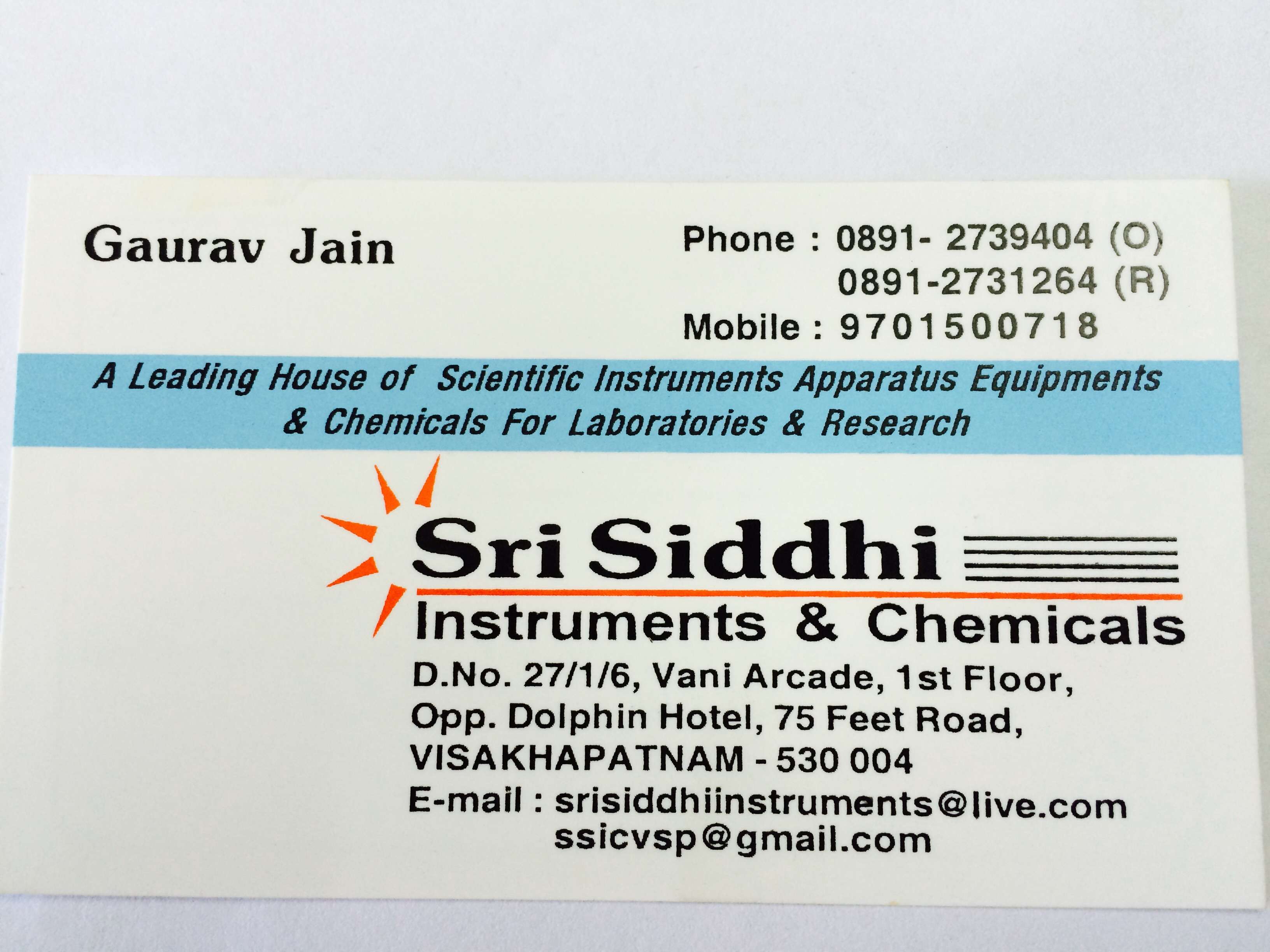 Sri Siddhi Instruments & Chemicals